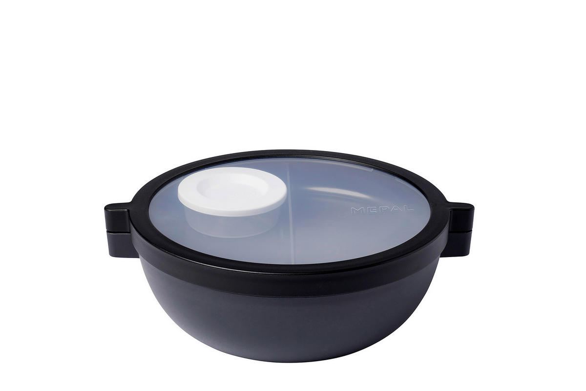 CUTIE JAPONEZĂ BENTO  1.5 l  - negru/transparent, Konventionell, plastic (24/20.7/8,5cm) - Mepal