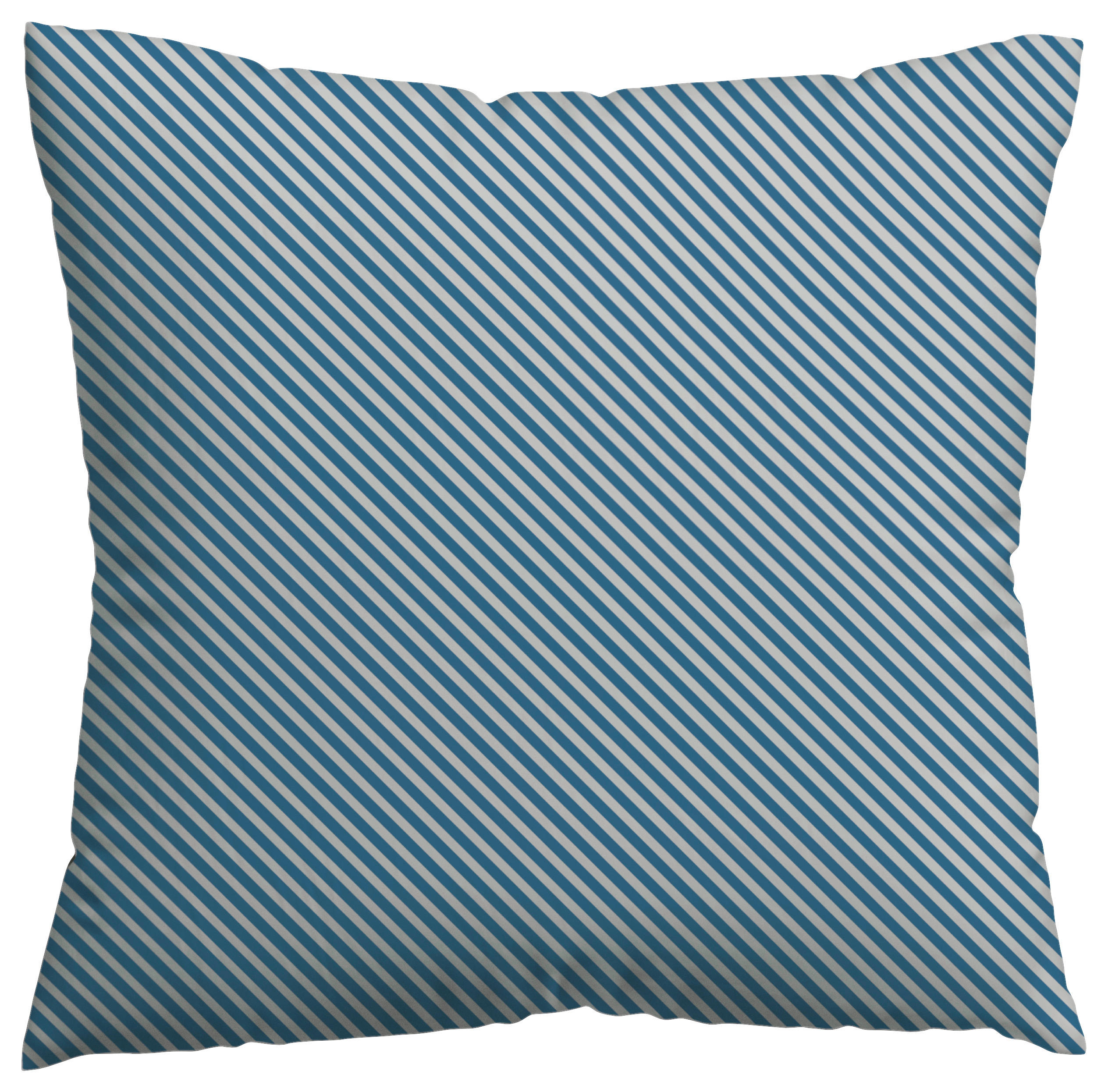Schlafgut Kopfkissenbezug Woven Satin Fade Blau, Hellgrau 80x80 cm
