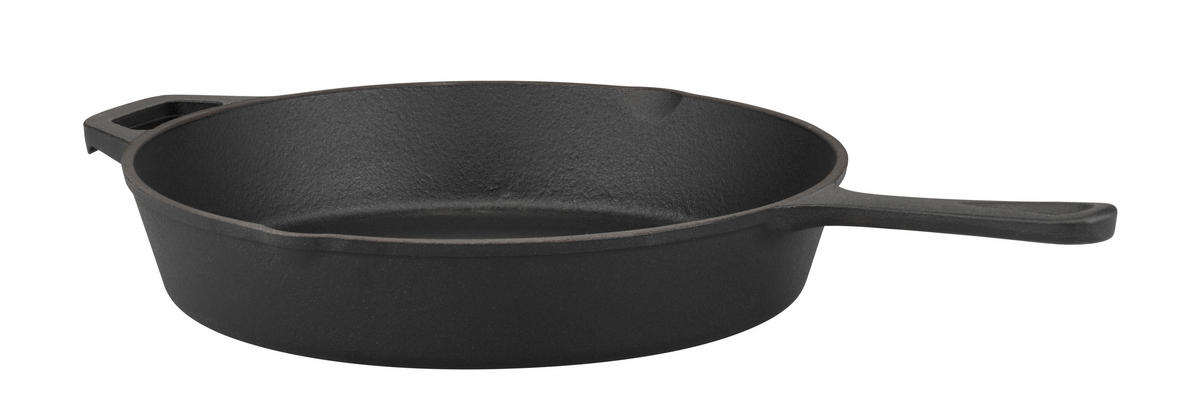 GRILOVACÍ PÁNEV smalt  - černá, Basics, kov (26cm) - GSW