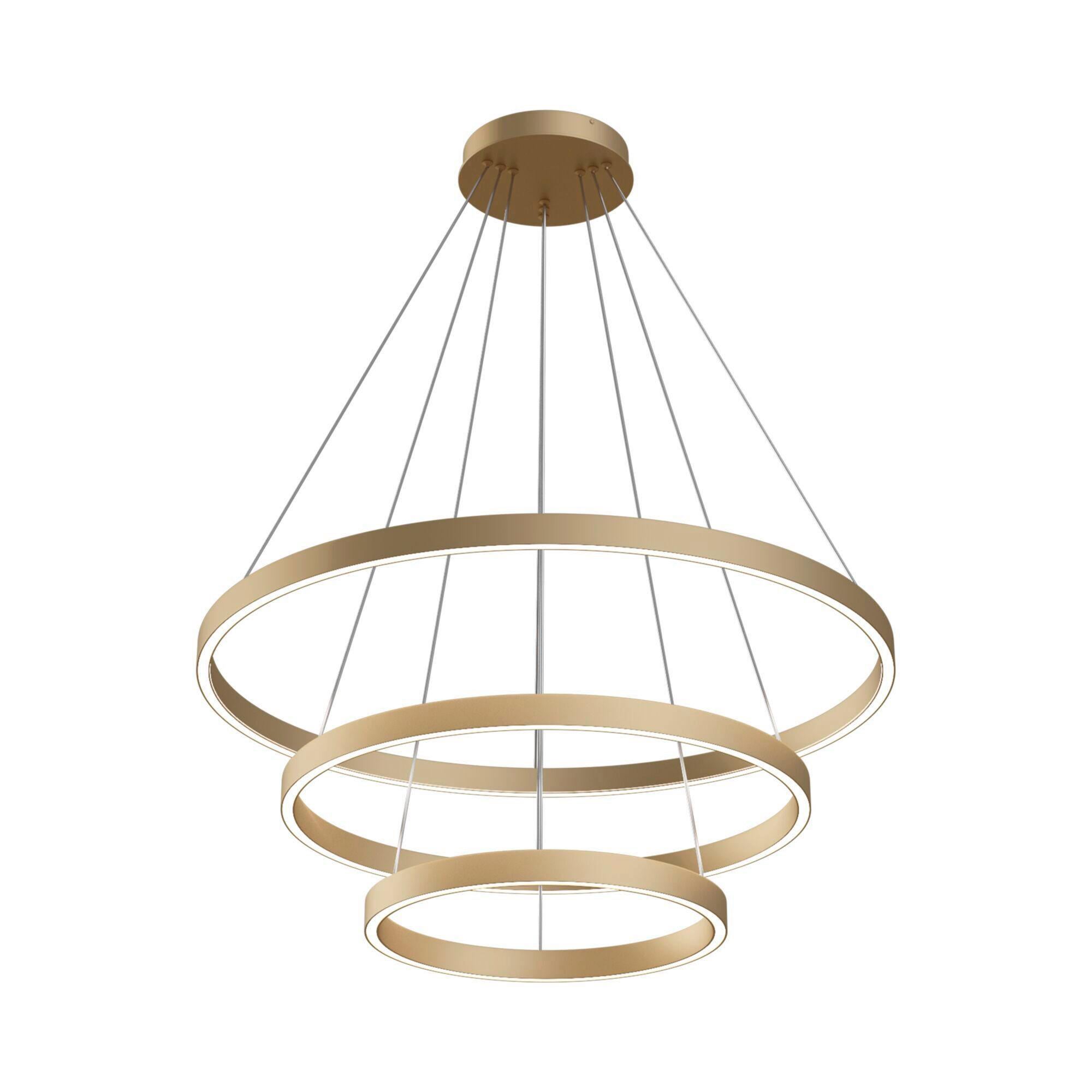 PENDELLEUCHTE 80/120 cm - Messingfarben, Trend, Metall (80/120cm) - MAYTONI
