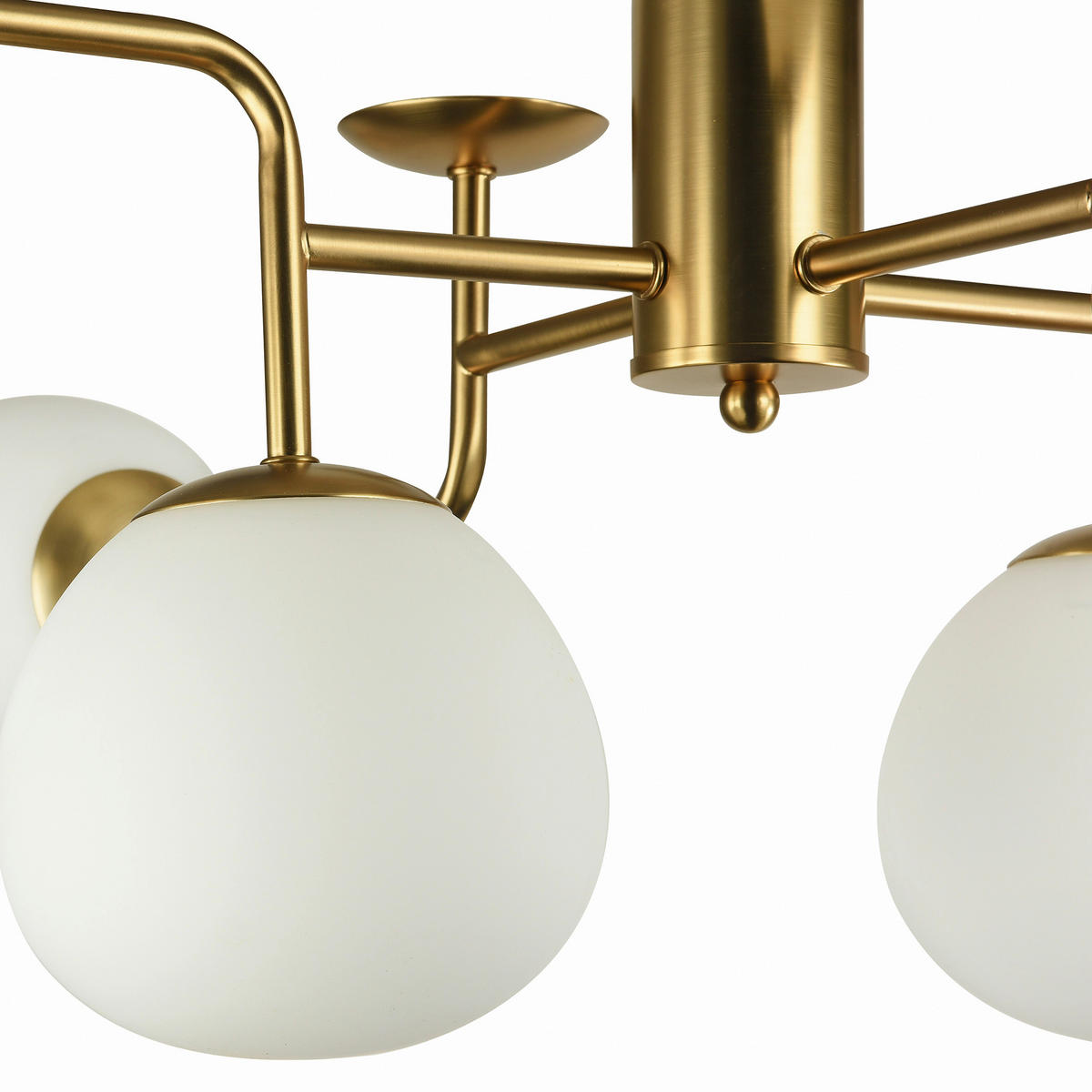 KRONLEUCHTER 96/26,5/57 cm   - Messingfarben, Trend, Glas/Metall (96/26,5/57cm) - MAYTONI