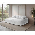 BIGSOFA  in Cord Perlmutt  - Perlmutt/Schwarz, MODERN, Kunststoff/Textil (234/93/190cm) - Carryhome