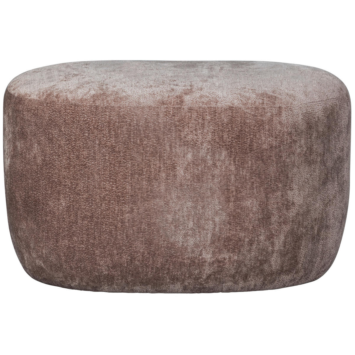 HOCKER Chenille Taupe  - Taupe, Design, Textil (73/43/51cm) - Livetastic