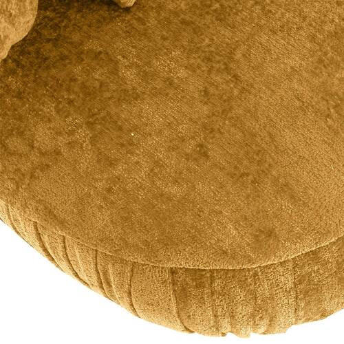 BIGSOFA in Chenille Gelb  - Gelb/Schwarz, Design, Holz/Textil (245/85/110cm) - Landscape