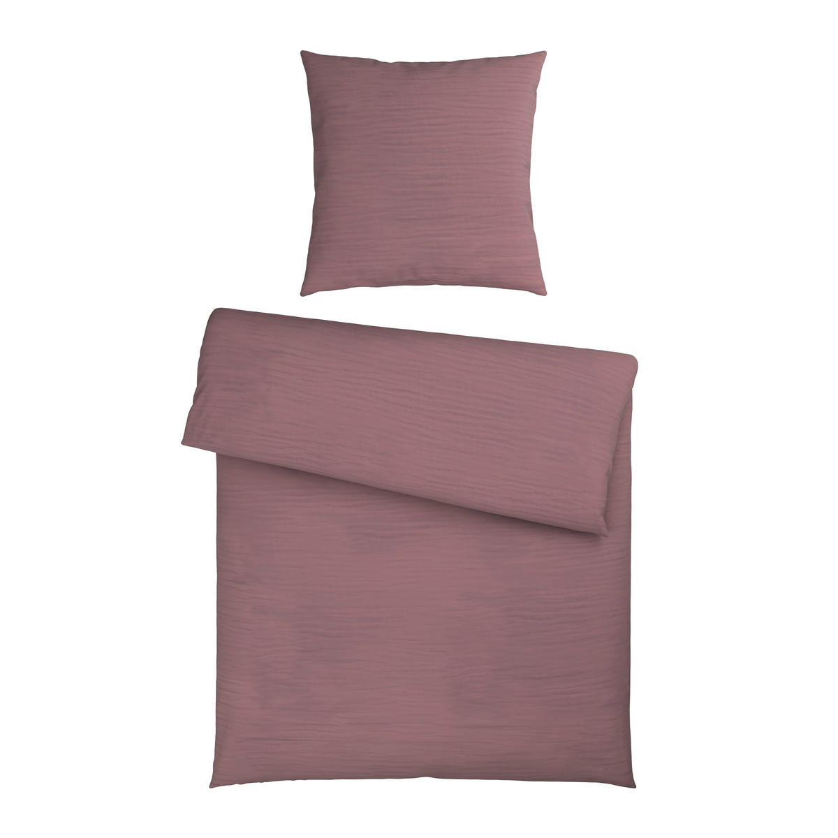 BETTWÄSCHE Musselin 155/220 cm  - Mauve, Textil (155/220cm) - Novel