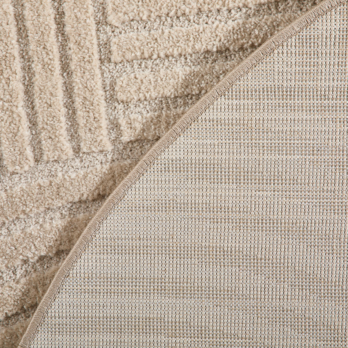WEBTEPPICH 120 cm Granada Taupe rund  - Taupe, Design, Textil (120cm) - Novel