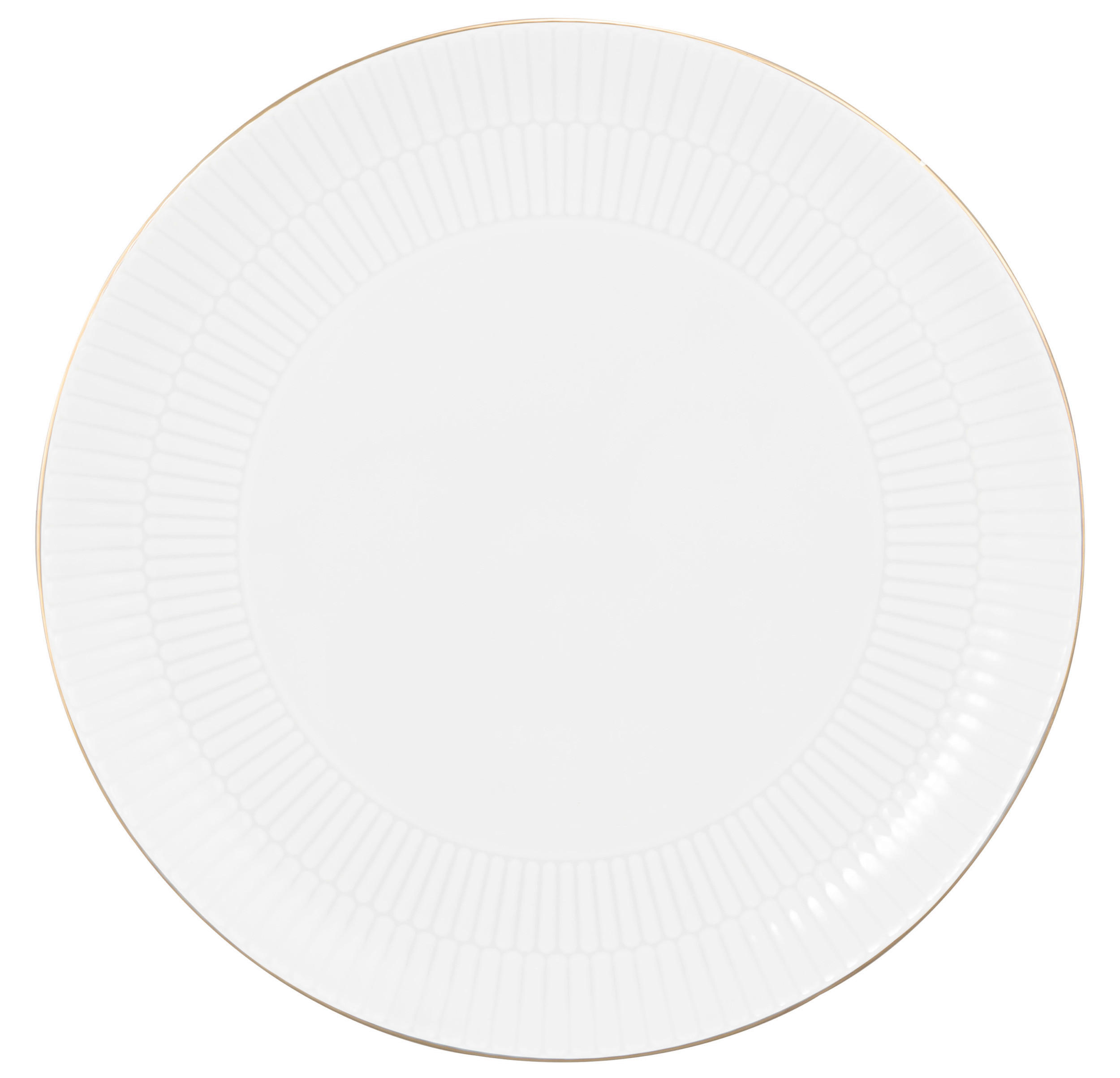 MATTALLRIK 27,5 cm  - vit/guldfärgad, Klassisk (27,5cm) - Seltmann Weiden