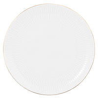 MATTALLRIK 27,5 cm  - vit/guldfärgad, Klassisk (27,5cm) - Seltmann Weiden