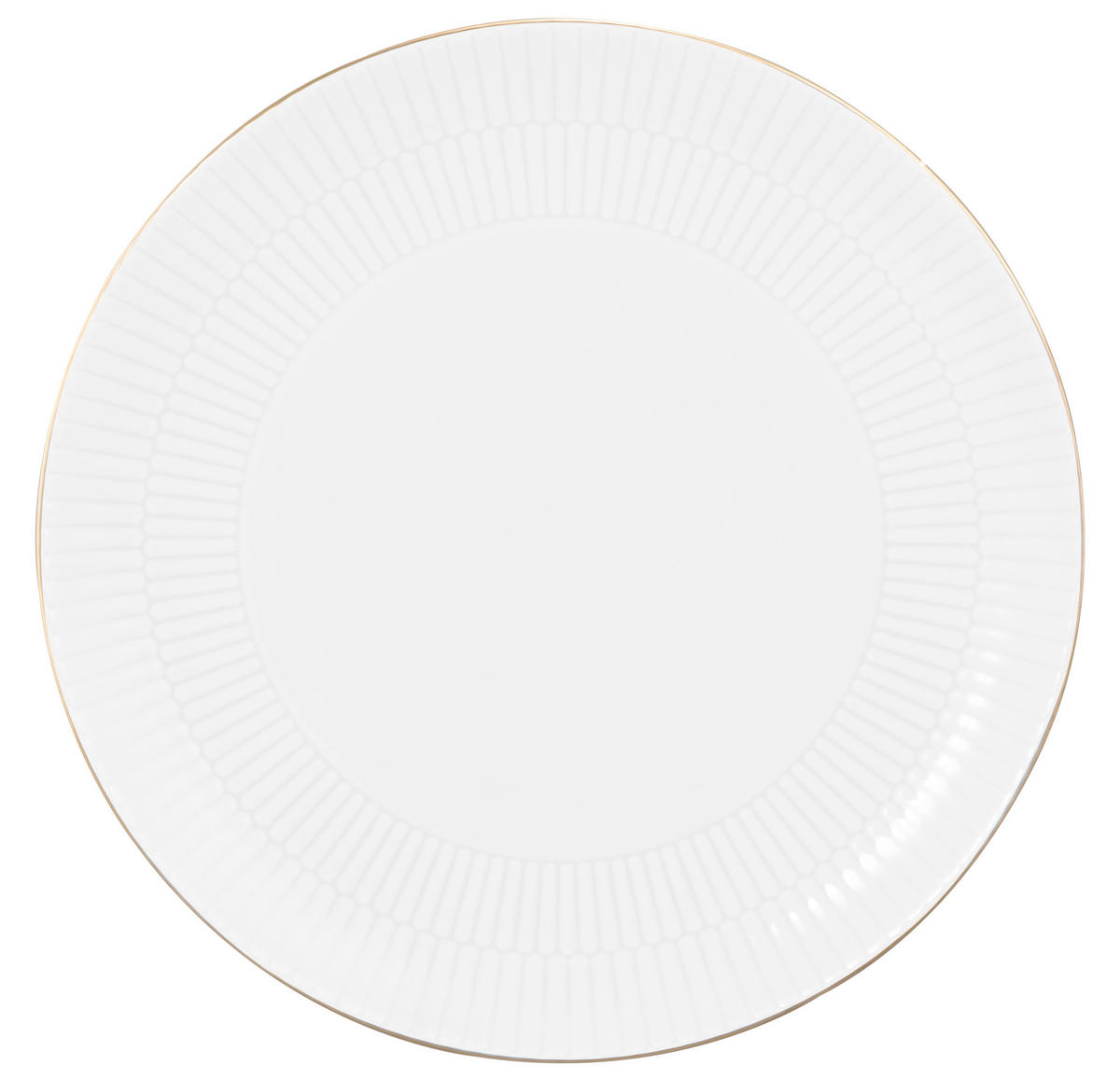 MATTALLRIK 27,5 cm  - vit/guldfärgad, Klassisk (27,5cm) - Seltmann Weiden