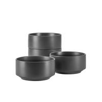 SCHÜSSELSET 4-teilig  - Grau, Basics, Keramik - Mäser