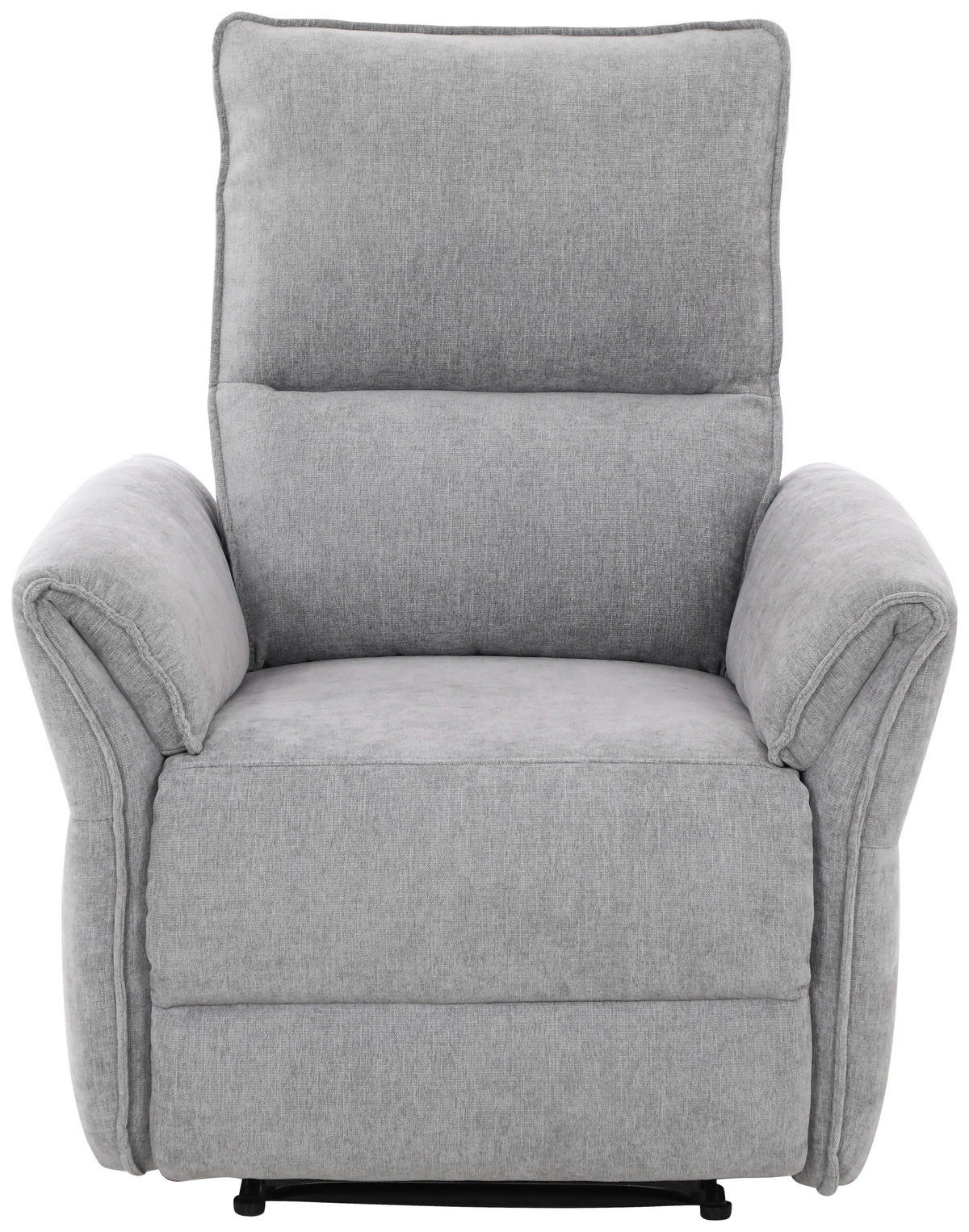 FERNSEHSESSEL  mit Webstoff Grau  - Schwarz/Grau, MODERN, Kunststoff/Textil (86/103/92cm) - Livetastic