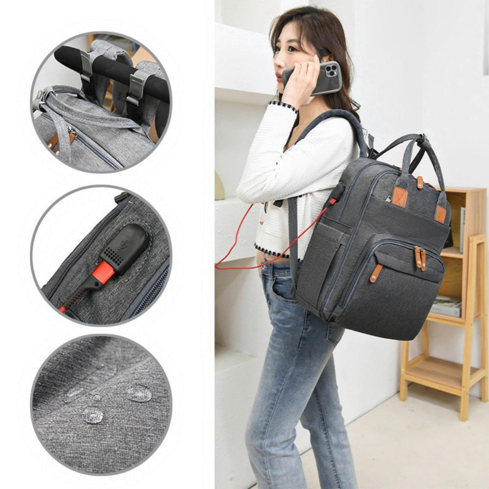WICKELRUCKSACK Stella Bag Deluxe  - Schwarz, Basics, Textil (30/40/21cm)