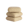 POUF LAURIE 44,5/44,5/44,5 cm  - Creme/Hellgrau, Basics, Textil (44,5/44,5/44,5cm) - Light & Living