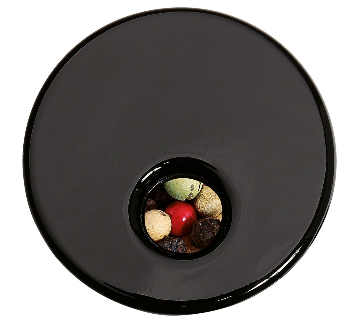 OTOČNÝ STOJAN NA KORENIČKY,  19/16 cm  - čierna, Design, plast/sklo (19/16cm) - KÜCHENPROFI