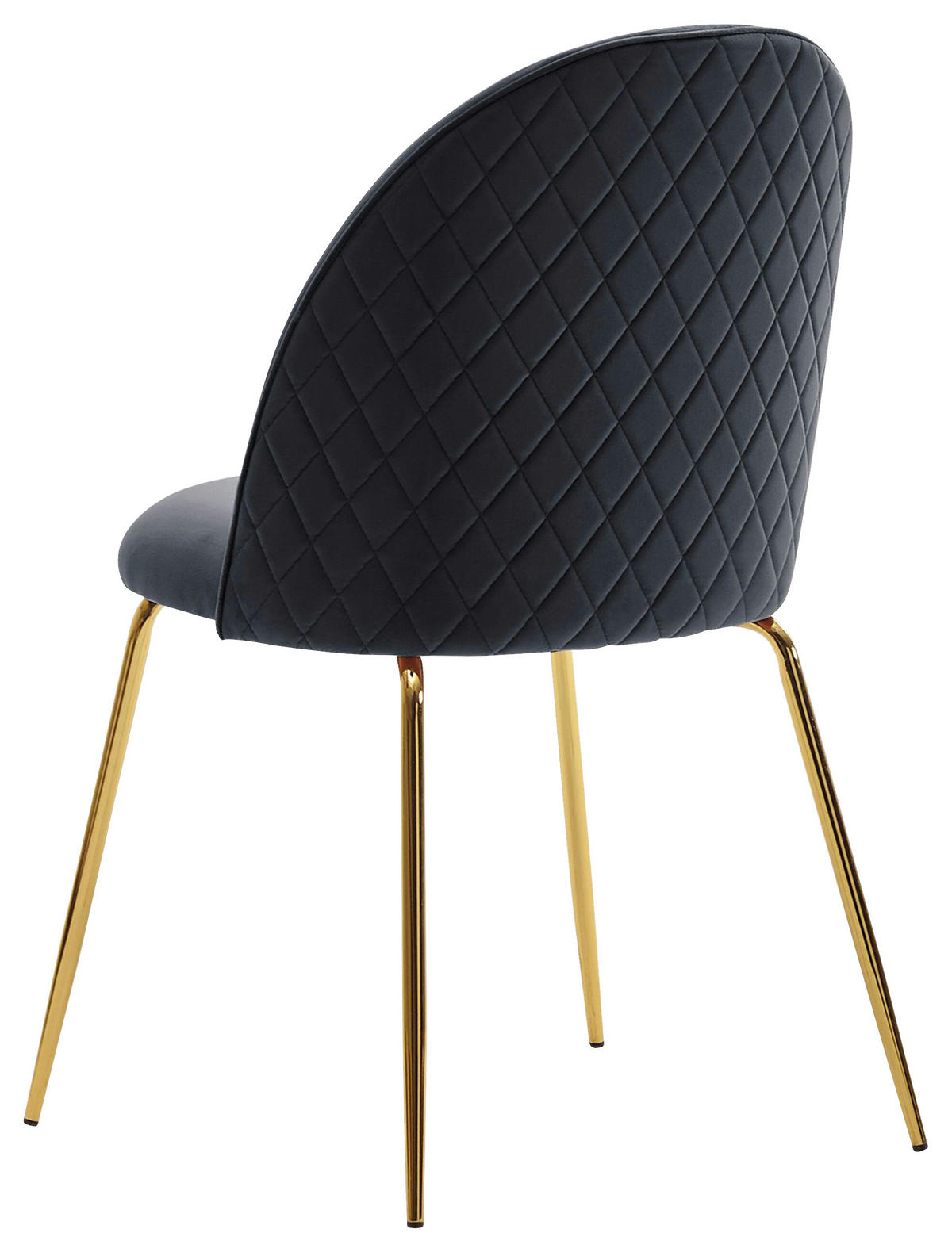 STOL, tekstil črna  - zlate barve/črna, Design, kovina/tekstil (53/86/50cm) - MID.YOU