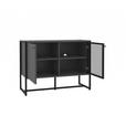 SIDEBOARD Anthrazit, Schwarz  - Anthrazit/Schwarz, MODERN, Holzwerkstoff/Metall (100/75/41cm) - Novel