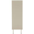HIGHBOARD  in 80/128/40 cm  - Seidengrau, Design, Holzwerkstoff/Metall (80/128/40cm) - Xora