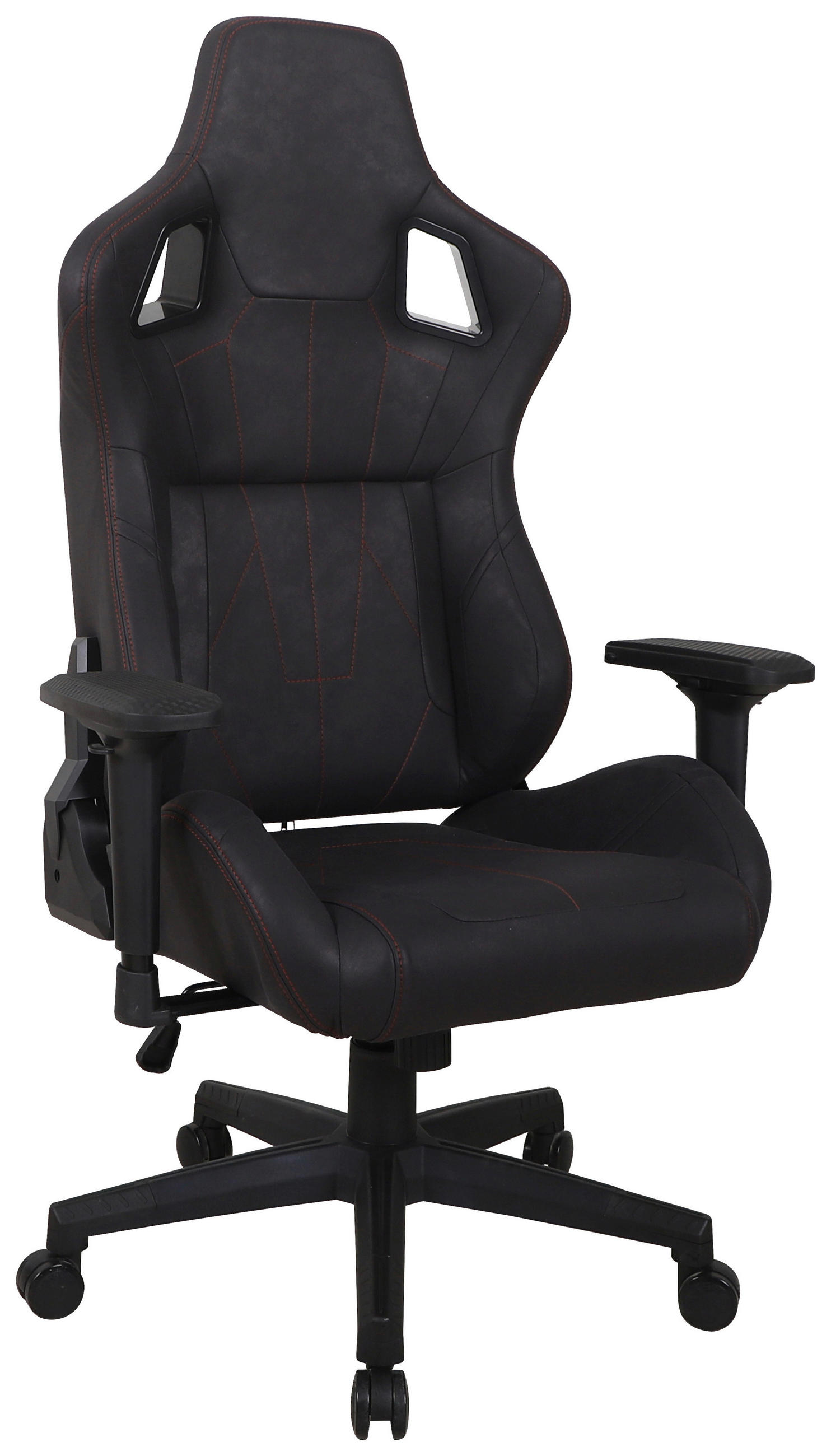 GAMINGSTUHL  in Mikrofaser Schwarz  - Rot/Schwarz, Design, Kunststoff/Textil (73/130-140/67cm) - Venda