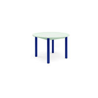 ESSTISCH in Metall, Holzwerkstoff 120/120/76 cm  - Blau/Salbeigrün, Natur, Holzwerkstoff/Metall (120/120/76cm) - Tom Tailor