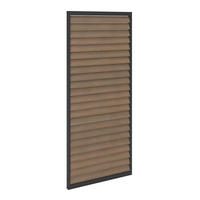 SIDODEL PAVILJONG - antracit/naturfärgad, Modern, metall (91.5/211.3/4cm) - Amatio