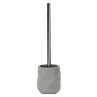 WC-BÜRSTENGARNITUR in Kunststoff  Kunststoff   - Platinfarben/Alufarben, Design, Kunststoff (10,6/39cm) - Kleine Wolke