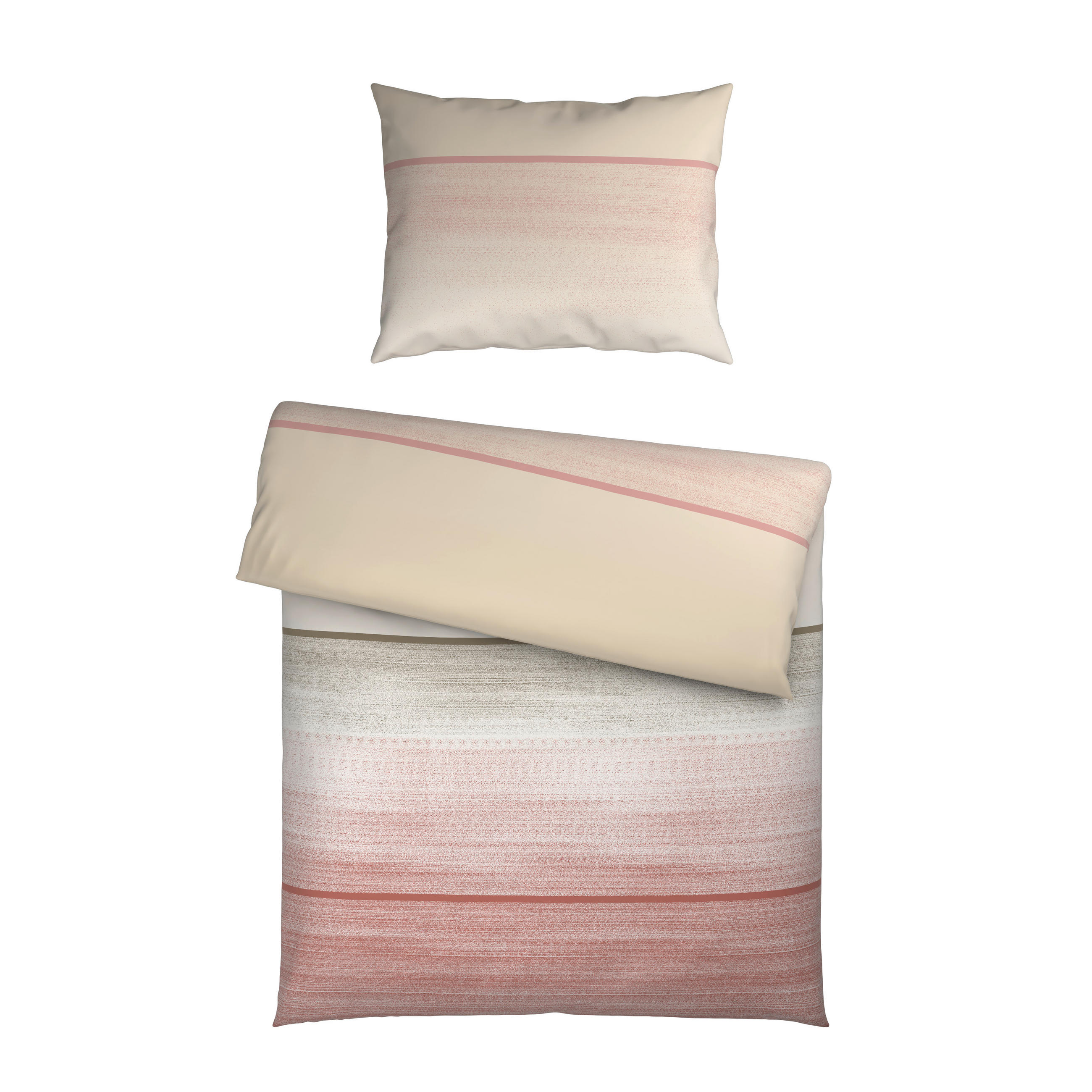 BETTWÄSCHE TANJA Satin 140/200 cm  - Hellrosa, KONVENTIONELL, Textil (140/200cm) - Novel