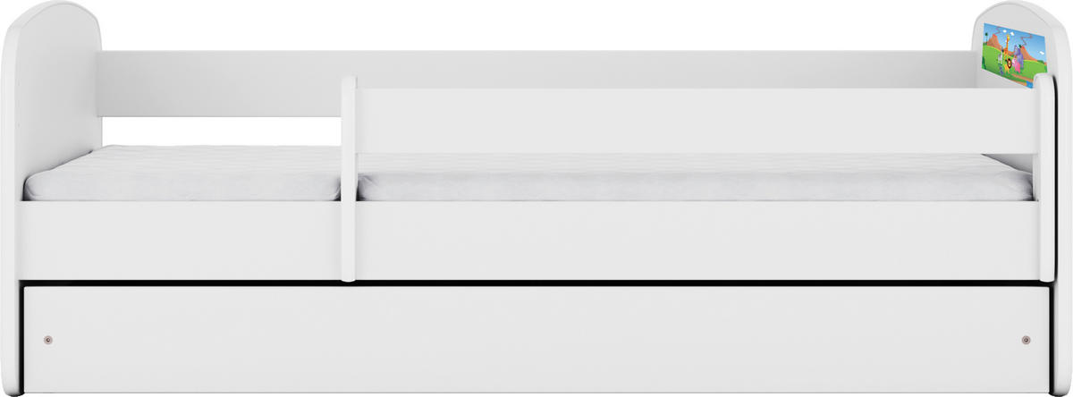 KINDER-/JUNIORBETT - Birkefarben/Weiß, MODERN, Holz/Holzwerkstoff (80/160cm) - MID.YOU