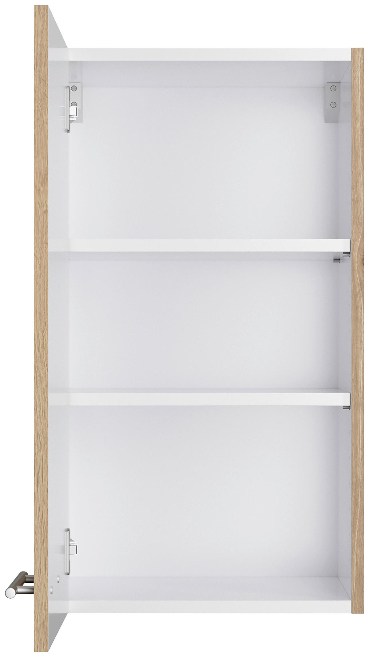 KÜCHENBLOCK 270 cm   in Eichefarben  - Edelstahlfarben/Eichefarben, Basics, Holzwerkstoff/Metall (270cm) - Optifit