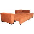 ECKSOFA in Cord Terracotta - Terracotta/Braun, KONVENTIONELL, Holz/Textil (230/190cm) - Carryhome