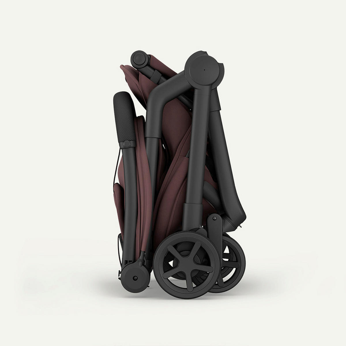 DJEČJA KOLICA   - boje crnog vina, Basics, metal/tekstil (77/45/103cm) - BEBETTO