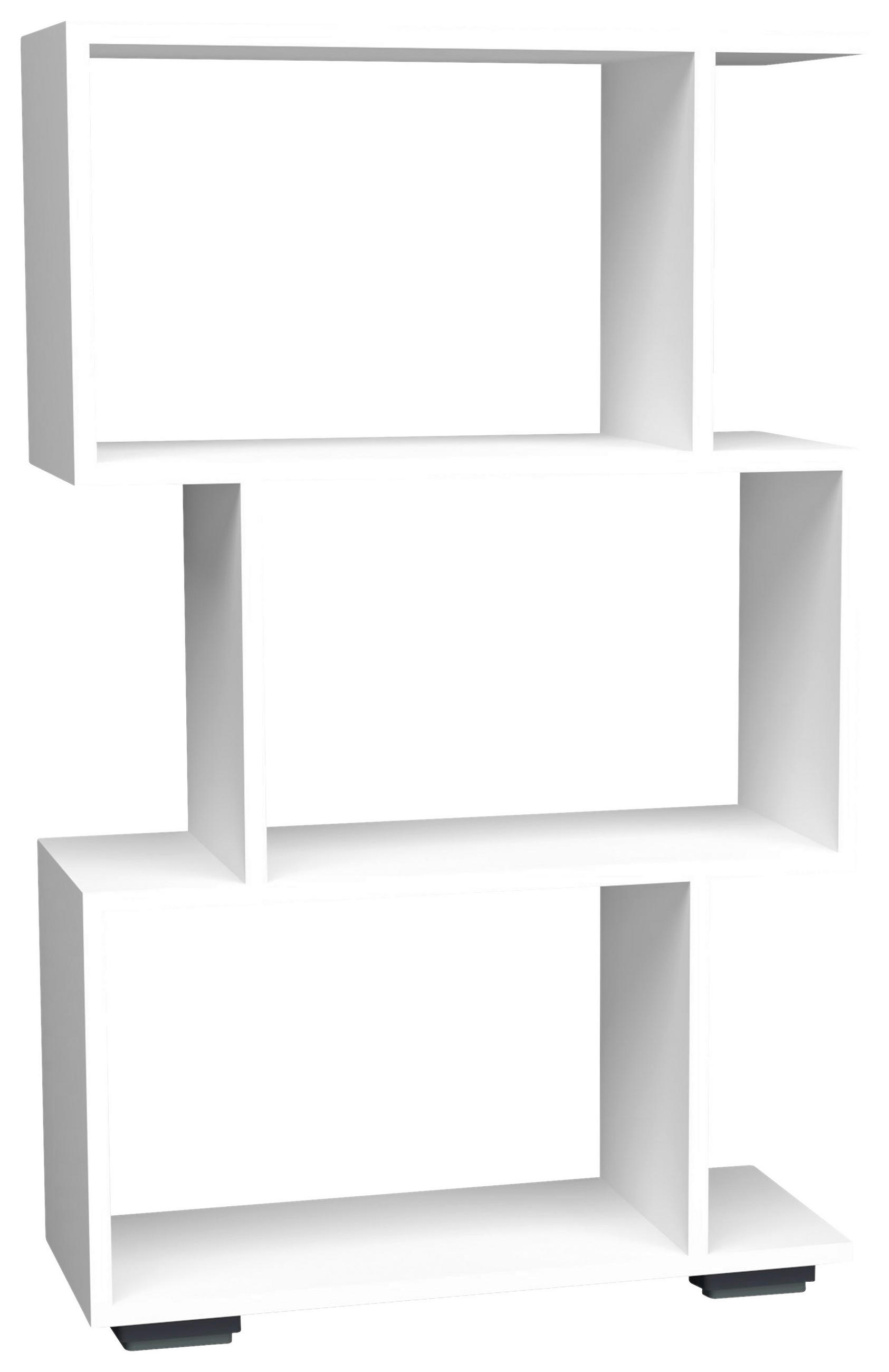 HYLLA i 60/97/24 cm vit  - vit/silver, Design, trämaterial/plast (60/97/24cm) - MID.YOU