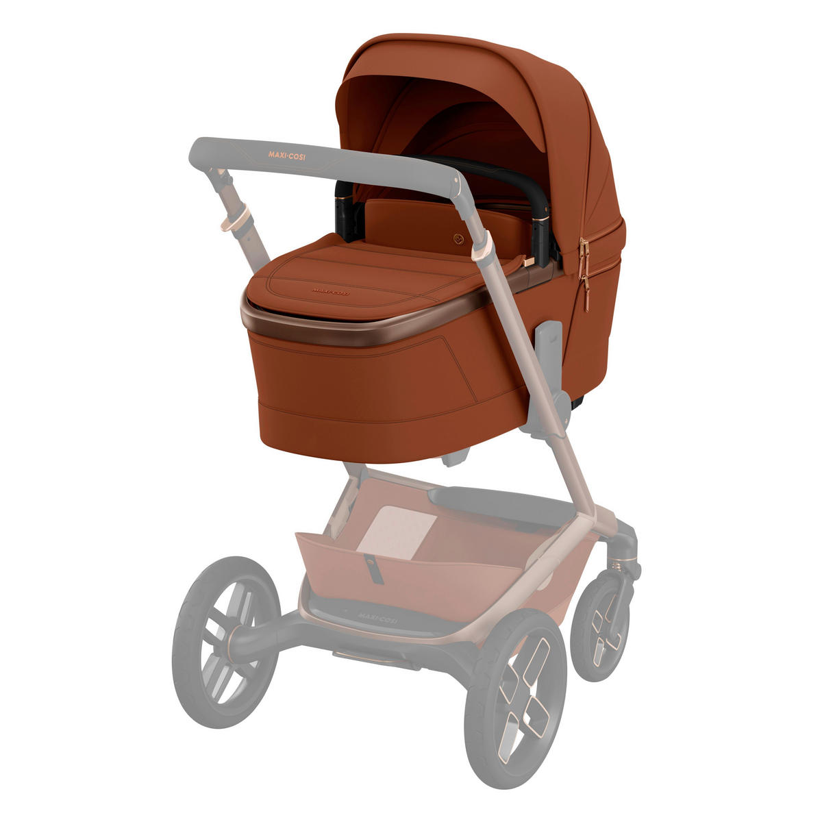 LIEGEWANNE Fame  - Braun, Basics, Kunststoff/Textil (42.5/64,5/87cm) - Maxi-Cosi