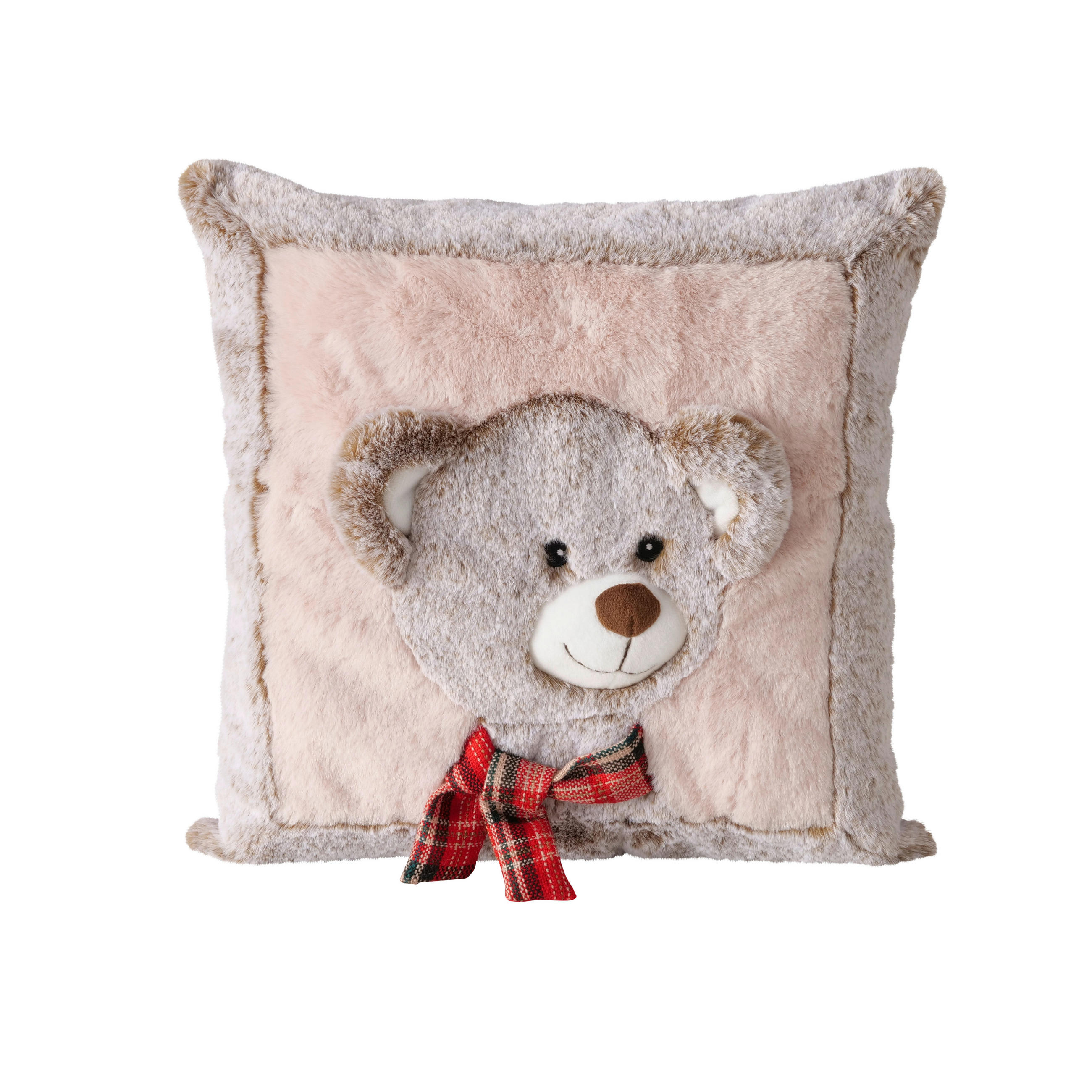 ZIERKISSEN    - Hellbraun/Weiss, Lifestyle, Textil (35/35/13cm)