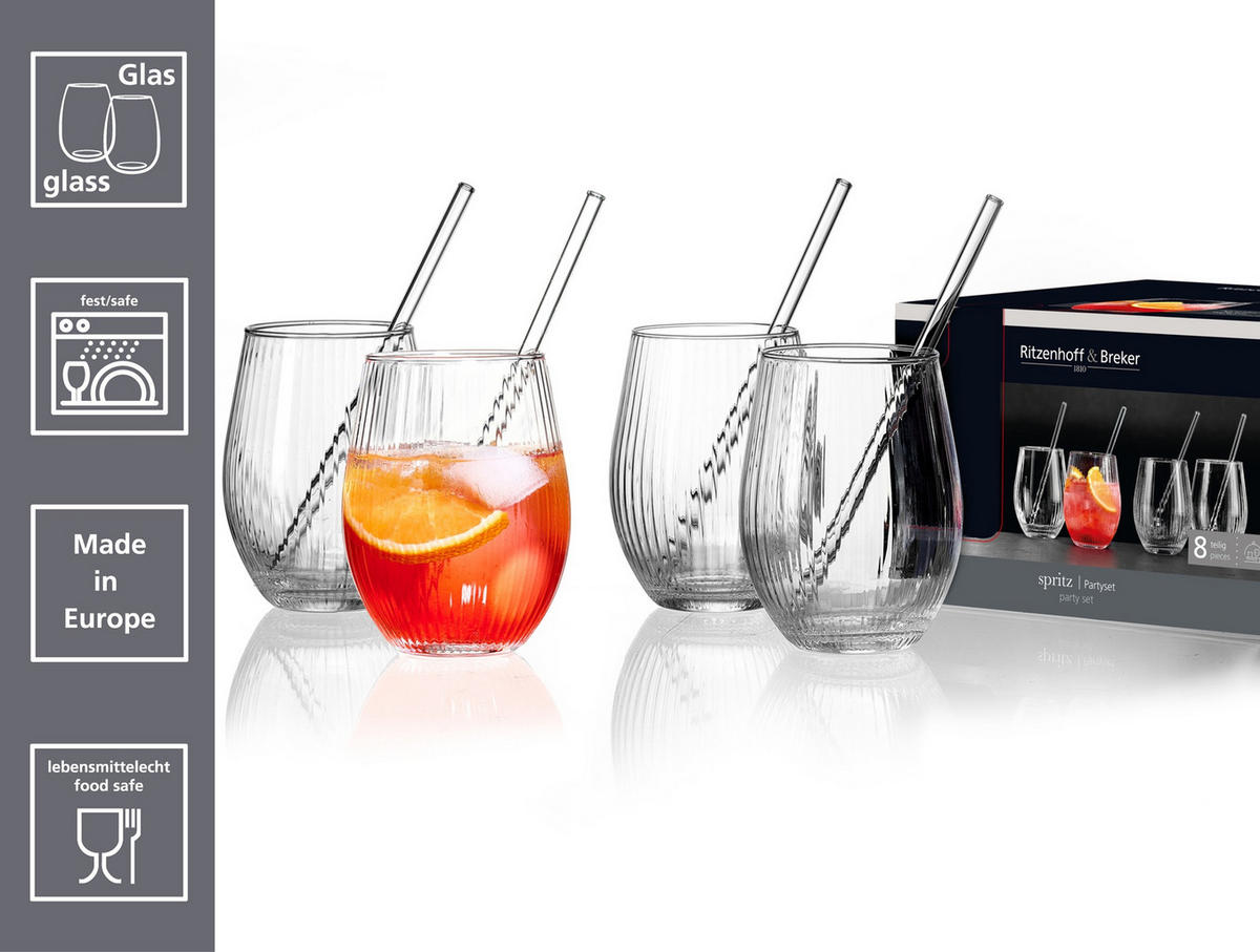 GLASSET Spritz  - klar, Modern, glas (20/20/14cm) - Ritzenhoff Breker