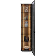 VITRINE in furniert Eiche Anthrazit, Eichefarben  - Eichefarben/Anthrazit, Design, Glas/Holz (45,8/198,6/40cm) - Dieter Knoll