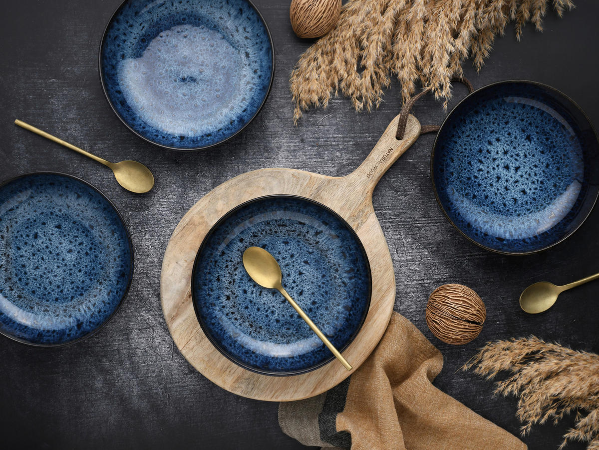 SCHÜSSELSET 4-teilig Allround Magic Blue   - Blau/Schwarz, Basics, Keramik (21/6cm) - Creatable