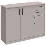 KOMMODE  in 106/84/36 cm  - Kaschmir/Schwarz, Basics, Holzwerkstoff/Kunststoff (106/84/36cm) - Xora