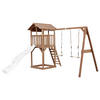 SPIELTURM 356,6/241,9/349 cm  - Weiss/Braun, Konventionell, Holz/Kunststoff (356,6/241,9/349cm)