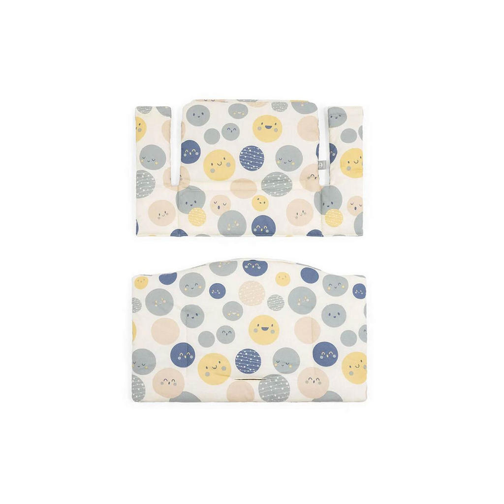 Thumbnail - Stokke Hochstuhleinlage Tripp Trapp, Blau, Rosa, Weiß, Beige, Textil, Füllung: Baumwollfüllung, Baumwolle (recycelt), 28...