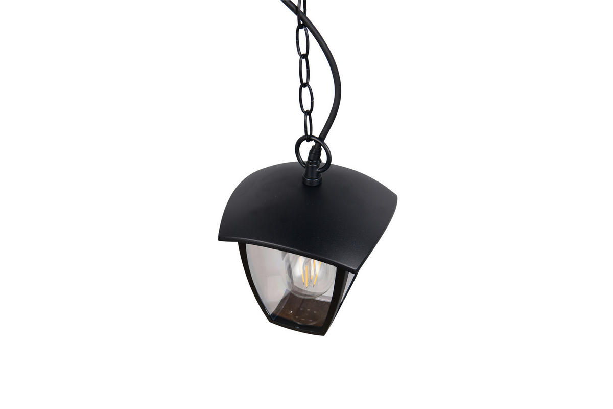 AUSSENHÄNGELEUCHTE - Klar/Schwarz, Konventionell, Kunststoff/Metall (17/17/82cm) - Trio Leuchten