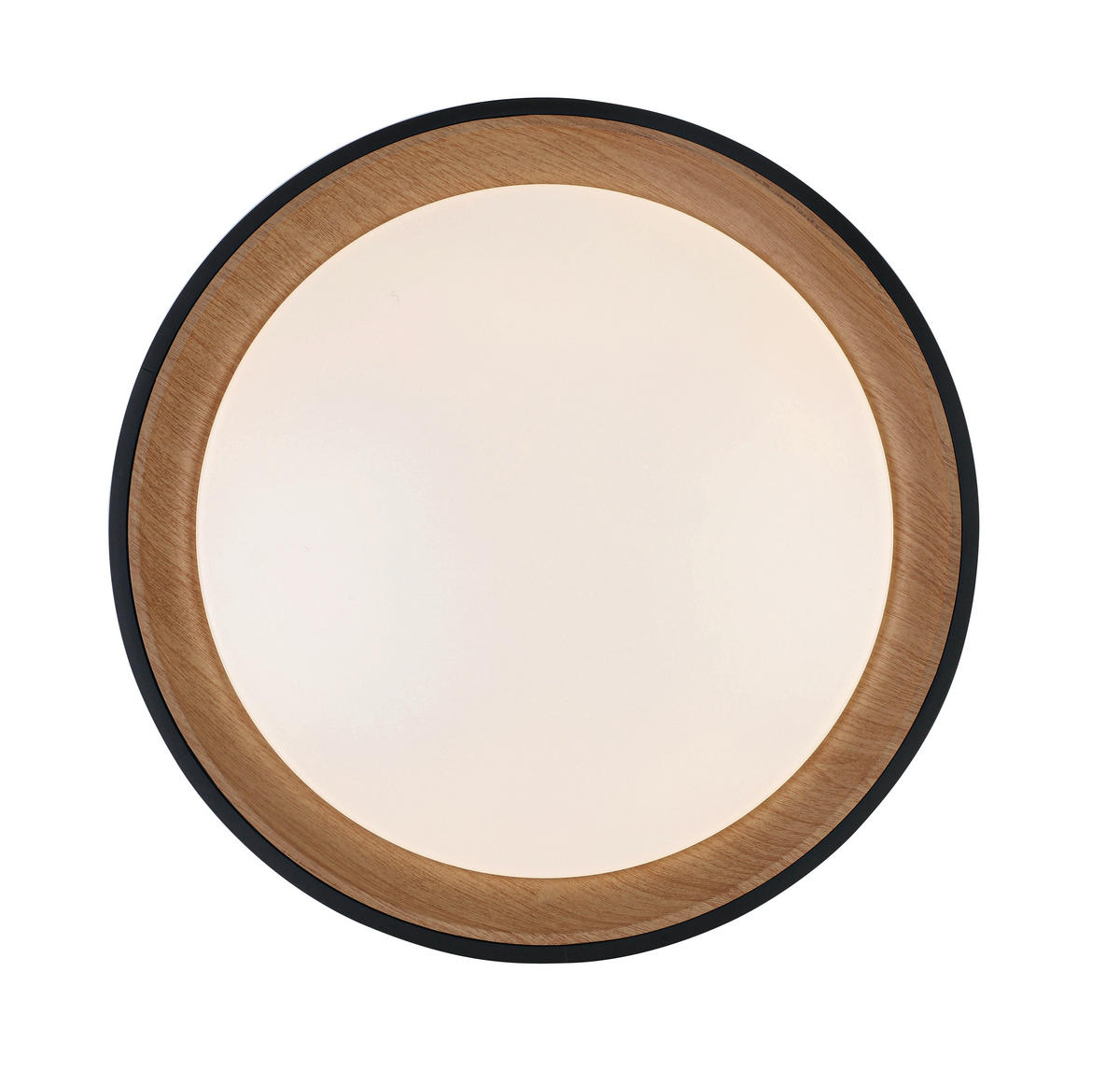 LED PLAFONJERA  - boja hrasta/bela, Trendi, metal/plastika (40/7cm) - Novel