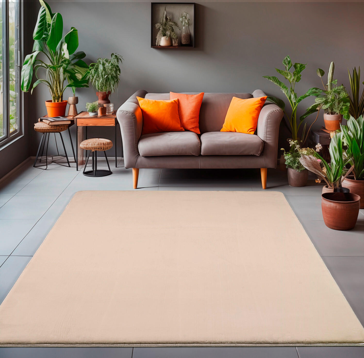 HOCHFLORTEPPICH 120/170 cm Luxy Creme  - Creme, Basics, Textil (120/170cm) - Novel