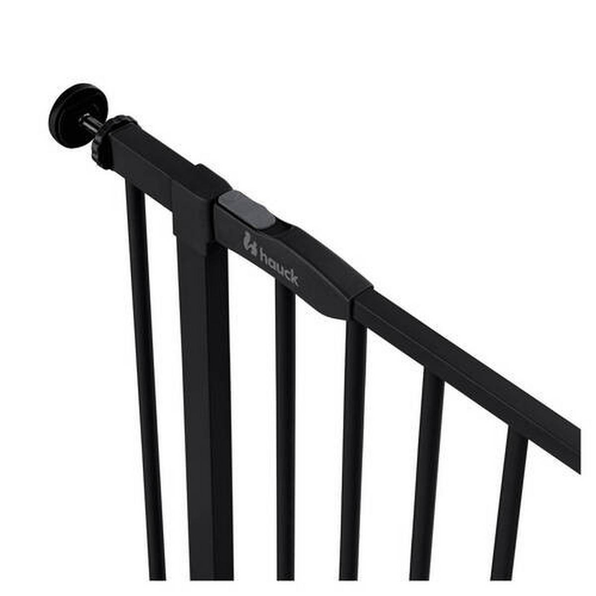 TÜRSCHUTZGITTER  - Schwarz, Basics, Kunststoff/Metall (75/77/4cm) - Hauck
