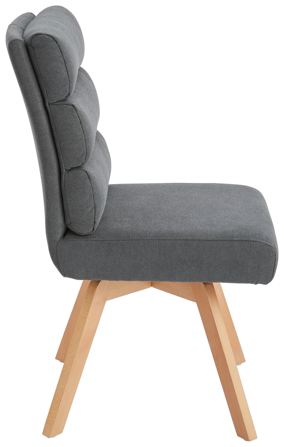 STUHL  - Naturfarben/Grau, MODERN, Holz/Textil (45/88/62cm) - Livetastic
