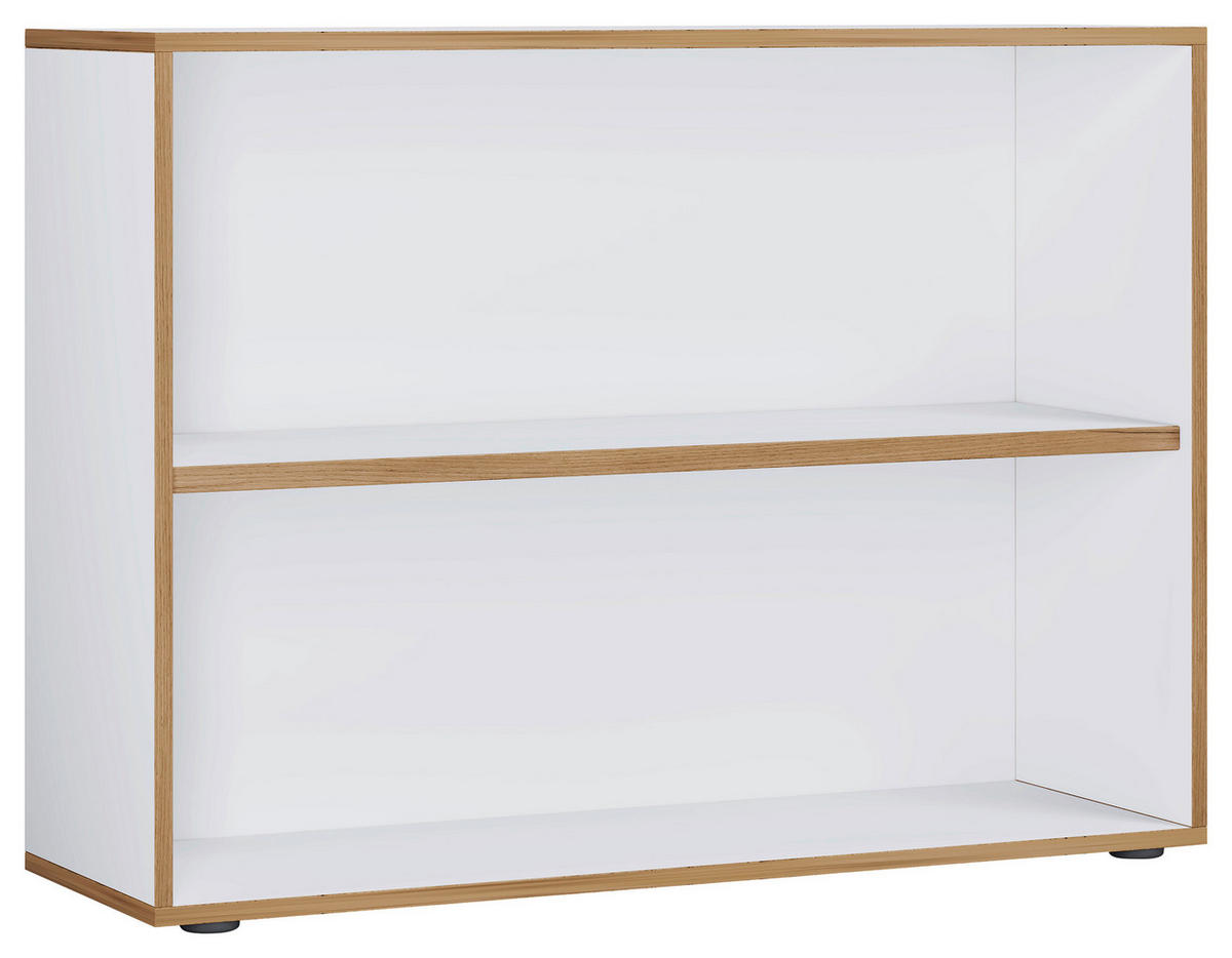 AKTENREGAL 100/74/33 cm  - Honigeiche/Weiss, Design, Holzwerkstoff/Kunststoff (100/74/33cm) - MID.YOU
