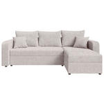 ECKSOFA in Cord Naturfarben  - Schwarz/Naturfarben, KONVENTIONELL, Kunststoff/Textil (140/240cm) - Carryhome