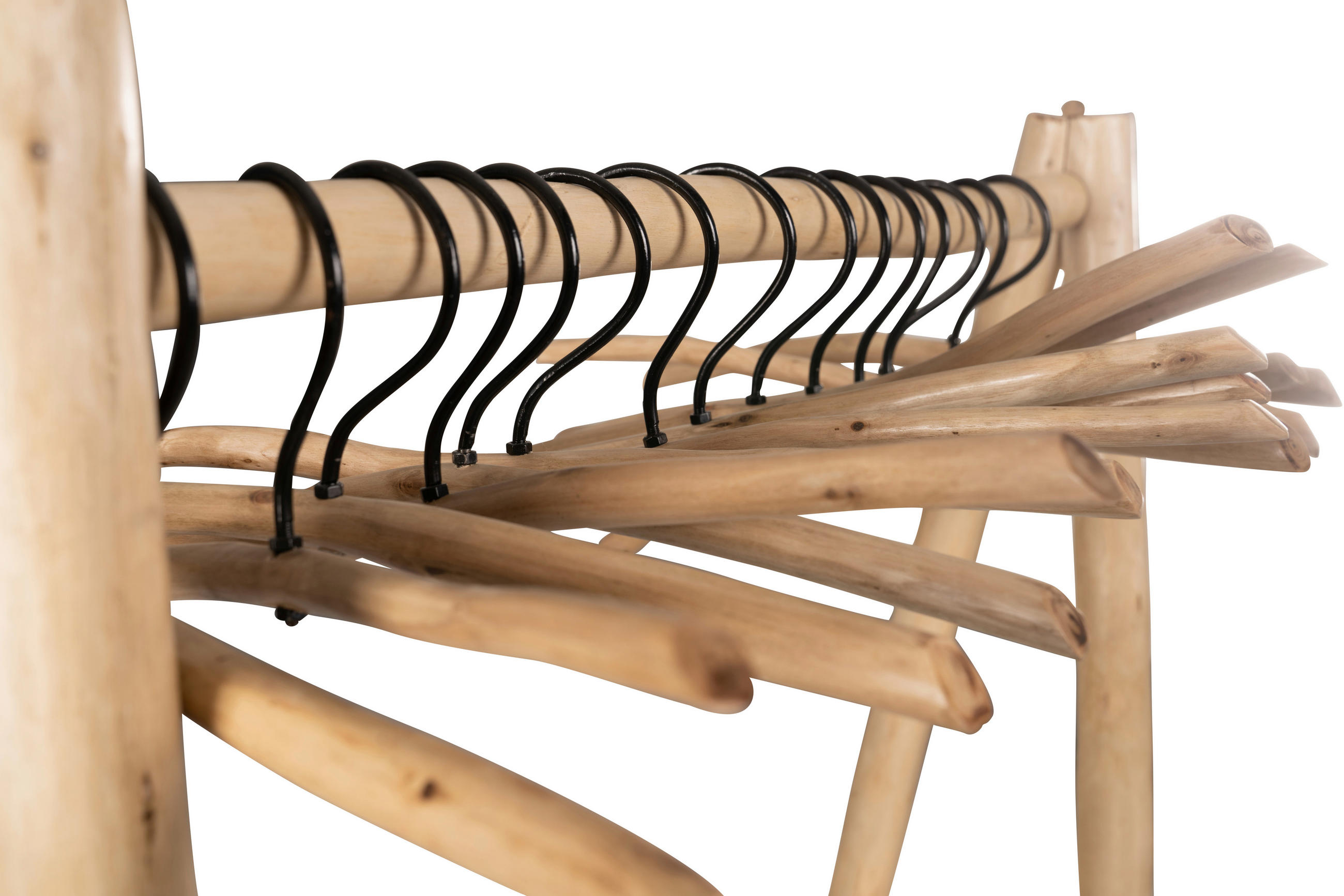 KLEIDERBÜGEL 40 cm Holz - Eukalyptusholzfarben, Basics, Holz (40cm)