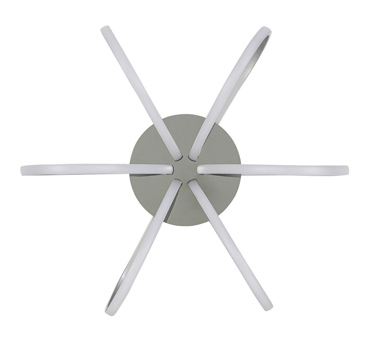 DECKENLEUCHTE  55/22 cm    - Chromfarben/Silberfarben, Trend, Kunststoff/Metall (55/22cm) - Collett's Monde