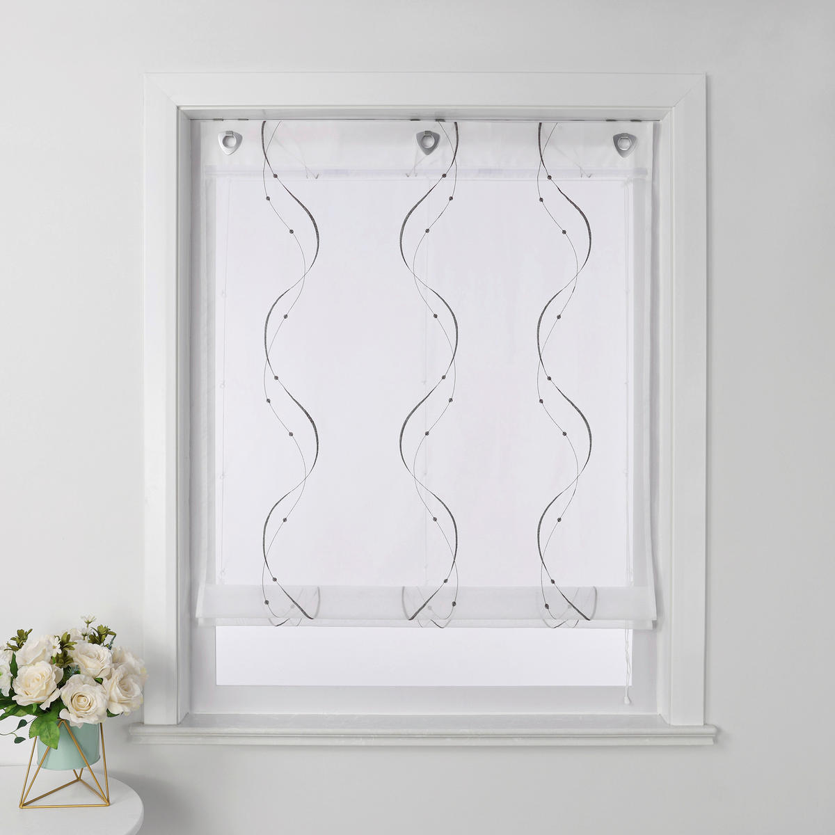 FALTROLLO  transparent  60/140 cm    - Weiß, Basics, Textil (60/140cm)