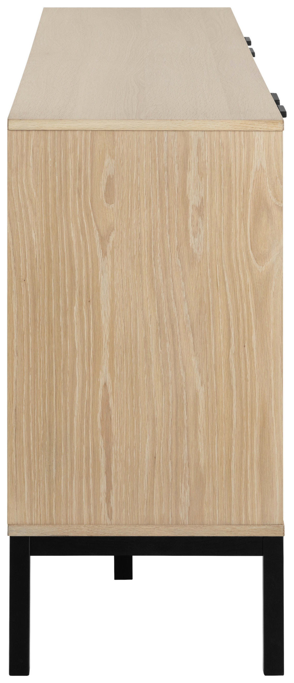 SIDEBOARD 180/80/40 cm  - Eichefarben/Schwarz, Trend, Holz/Holzwerkstoff (180/80/40cm)